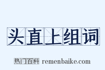 头直上组词是什么意思的图片